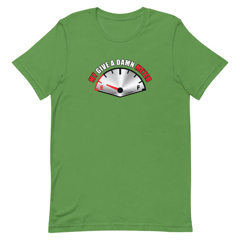 My Give A Damn Meter Short-sleeve unisex t-shirt - Mainstream Freedom